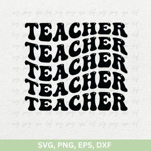 Lehrer-Svg Png | Lieblings-Lehrer-Svg Dxf, Lehrer-Design-Svg T-Shirts Clipart Symbol | Lehrer Wertschätzung Vektor SVG Png Eps Dxf