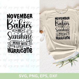 November Mädchen geschnitten Datei | November Babys sind Sonnenschein gemischt mit einem kleinen Wirbelsturm svg | Königinnen werden im November geboren | Geburtstagskind png dxf eps