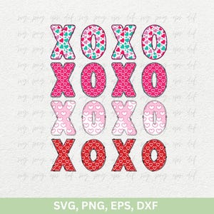 Xoxo Valentine Shirts offerte Svg, Happy Valentines Day Shirts Svg, Valentine Gift Tee Svg sticker, Valentines ontwerp gesneden bestanden Svg Png Eps Dxf