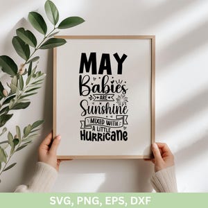 May Girl Svg, les bébés de mai c'est le soleil mélangé avec un peu de svg ouragan, les reines sont nées en mai, mai anniversaire de fille png dxf eps cut files