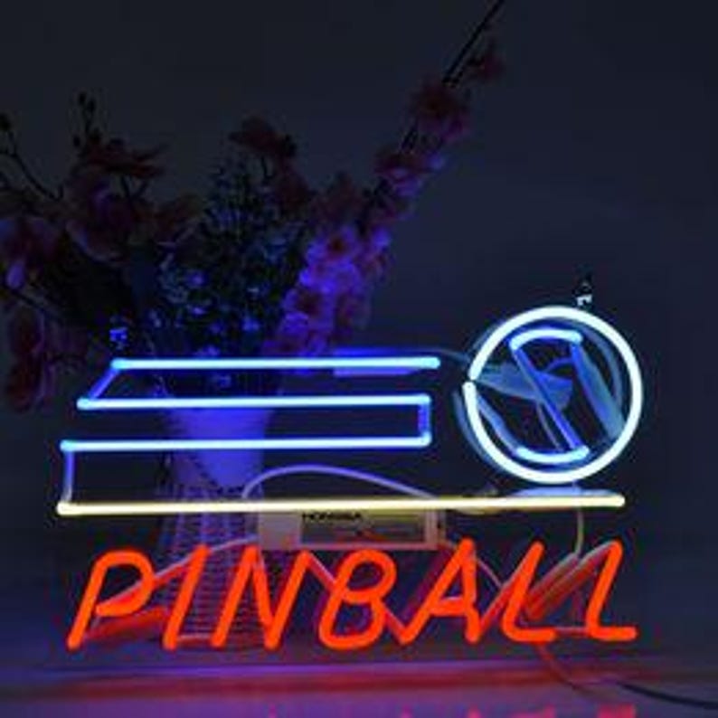 Neon Pinball Sign Neon Pinball Sign - Etsy