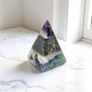Fluorite base for mental clarity and grounding