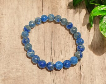 Lapis Lazuli Bracelet | Natural Healing Crystal | Wisdom & Truth | Adjustable Stretch Fit