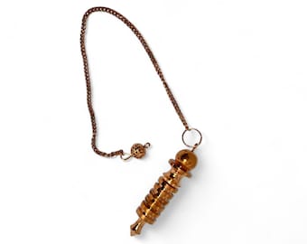Roségouden wichelroedeloper | Waarzeggerijhulpmiddel voor spirituele begeleiding | Elegante metalen slinger voor genezing, | Metafysische intuïtieverbeteraar