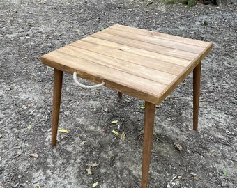 Boho table, wooden table, picnic table, folding table,handmade table, foldable table, thanksgiving table,low dining table,low party table