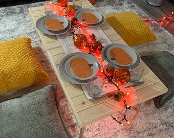 Low Picnic Table Foldable Picnic Table Kids Picnic Table All Ages Low Wood Baby Shower Table Bridal Shower Party Table Low Table halloween