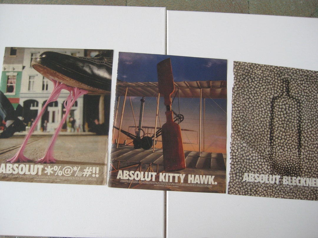 Absolute Vodka Ads, Originals Ads From New York Times Magazine, 1997/8 ...