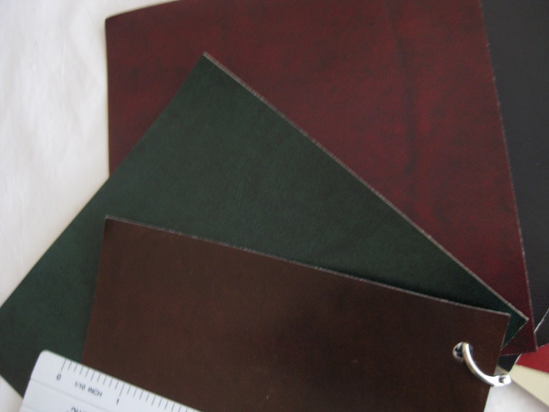 Faux leather samples Leather crafts collage 5.75 x 5.75 jewelry making multimedia art 7 pcs other.