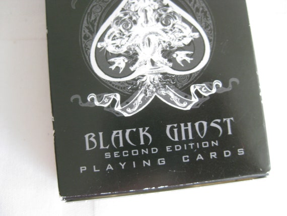 Black Ghost Playing Cards Full Deck of Black Cards New in Open