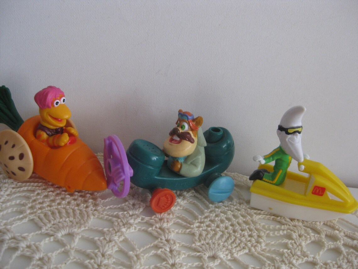 Different Wheeled Characters From Diff. Kids Shows, Vintage From 1980/ ...
