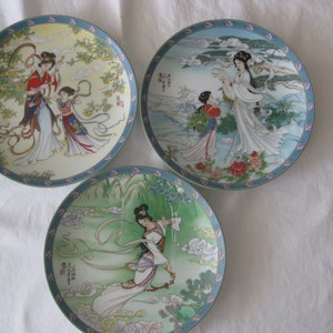 Vintage Chinese decorative plates, Imperial Jingdezhen porcelain set of 3, 8&quot;. Add to collection, start a new collection,