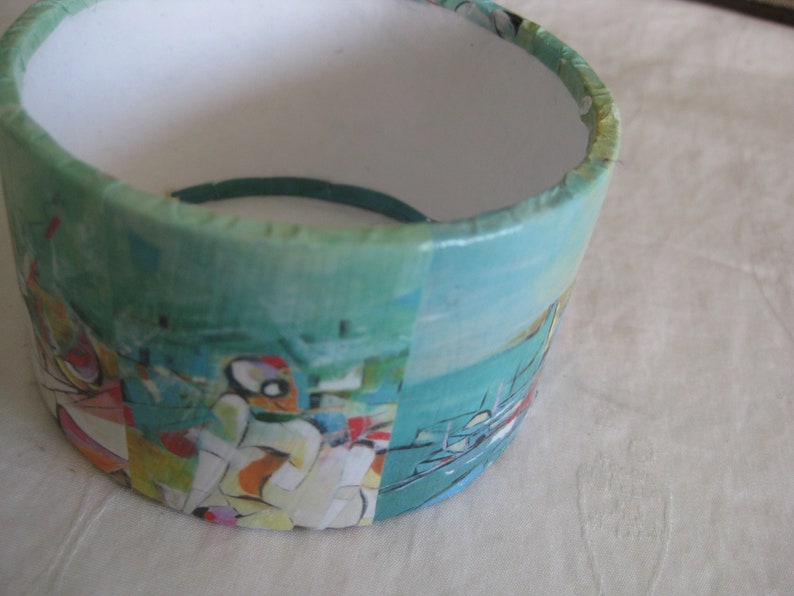 BD upcycled mothers day Bangle bracelet teachers gift unique