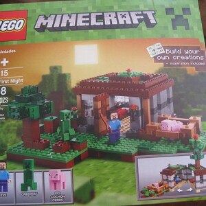 LEGO 21115 Minecraft the First Night. 408 Pcs. Pre Owned in Original Box. Etsy