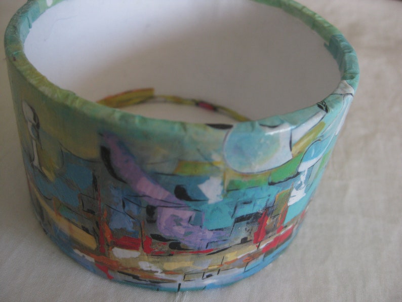 BD upcycled mothers day Bangle bracelet teachers gift unique