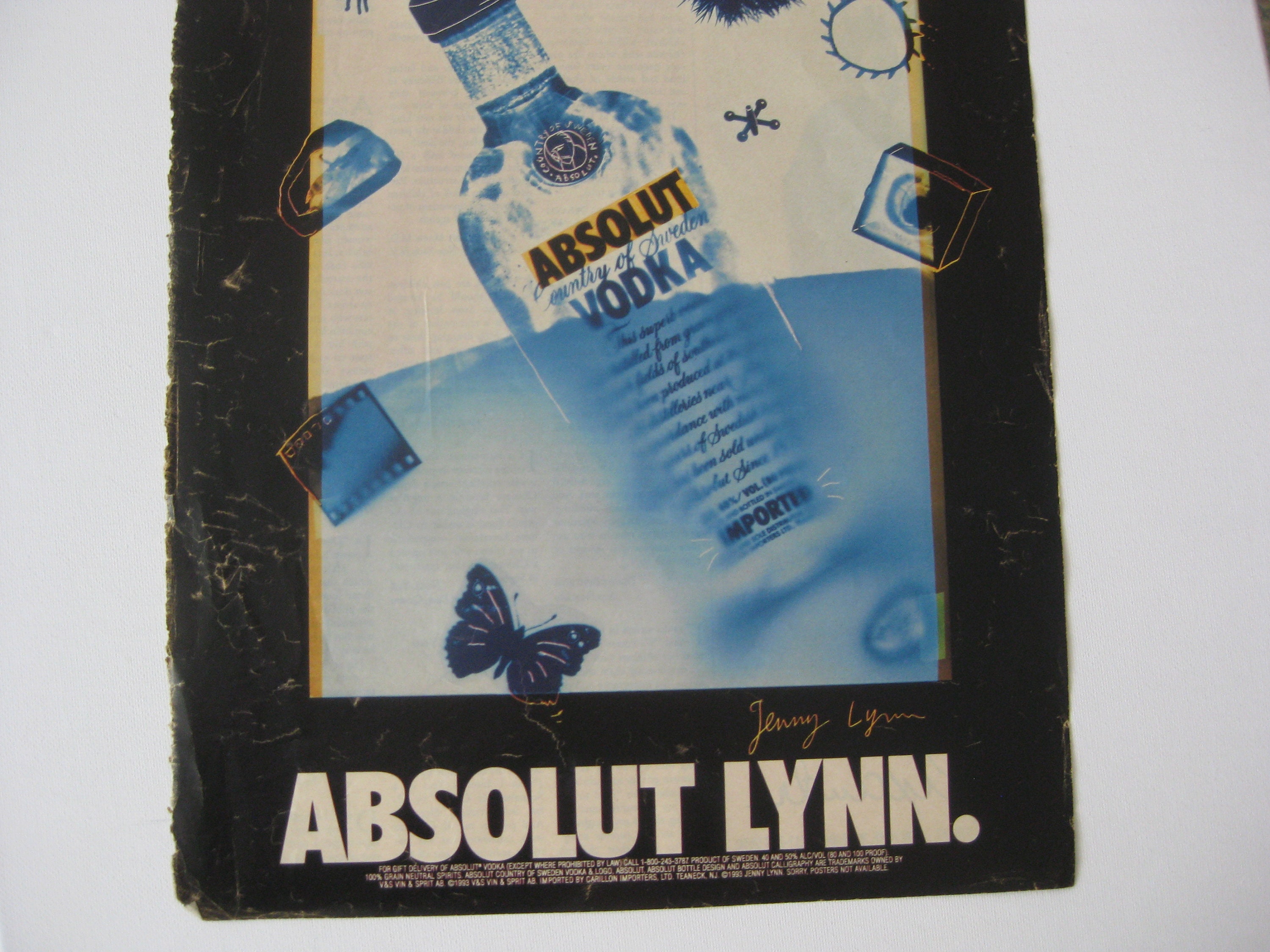 Vintage Absolute Vodka Magazine Ads, Set of 2, 1993 - Etsy