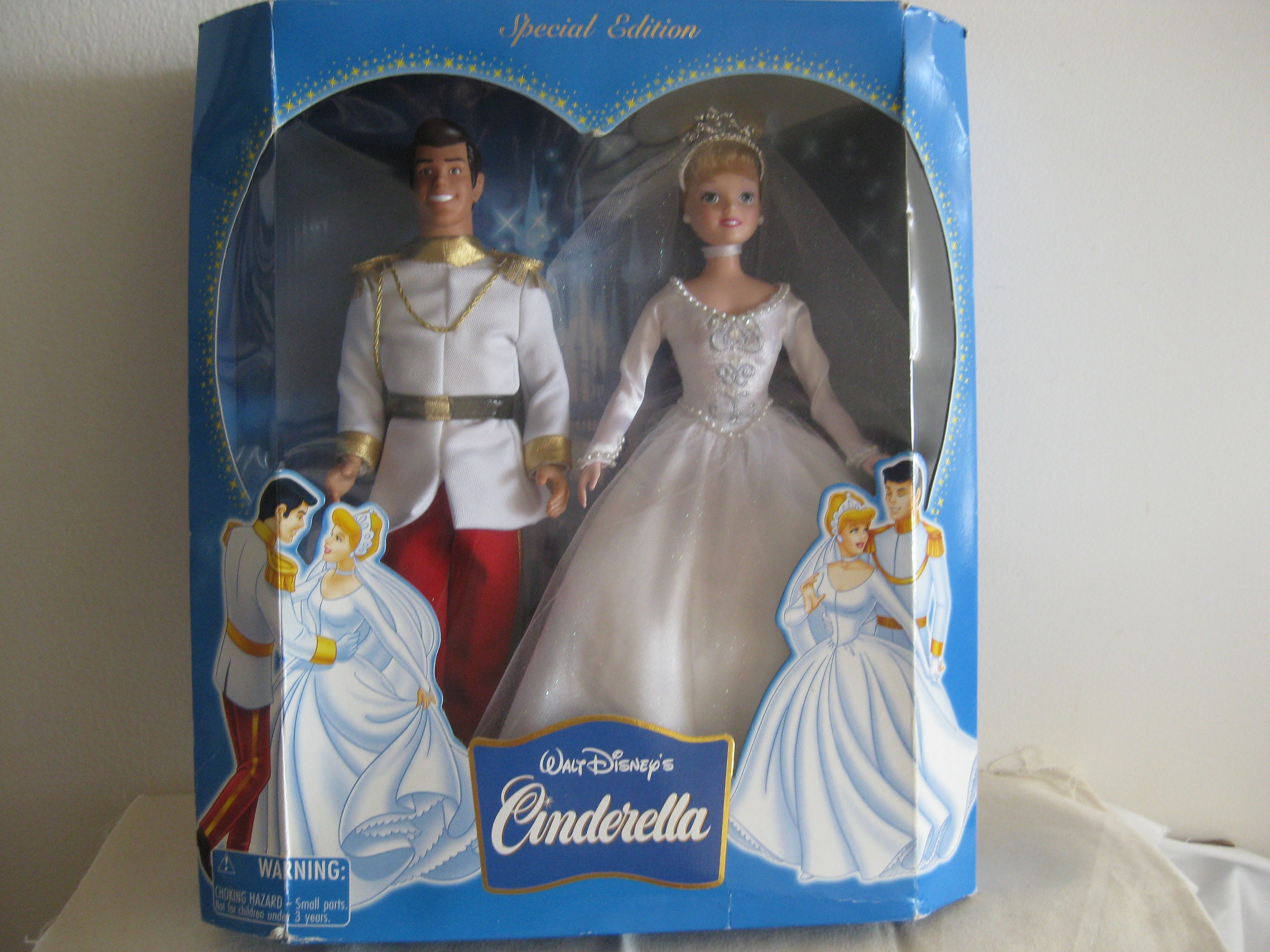 Gewoon Vriendin Bederven Cinderella & Prince charming wedding dolls Walt Disney - Etsy België