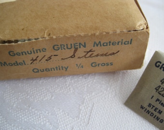 Watch findings, Gruen stem winding 415-16/422-23, 15 units in original box