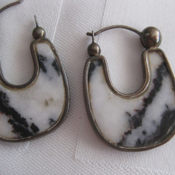 Barse Thai silver 925 earrings, U shaped. Vintage