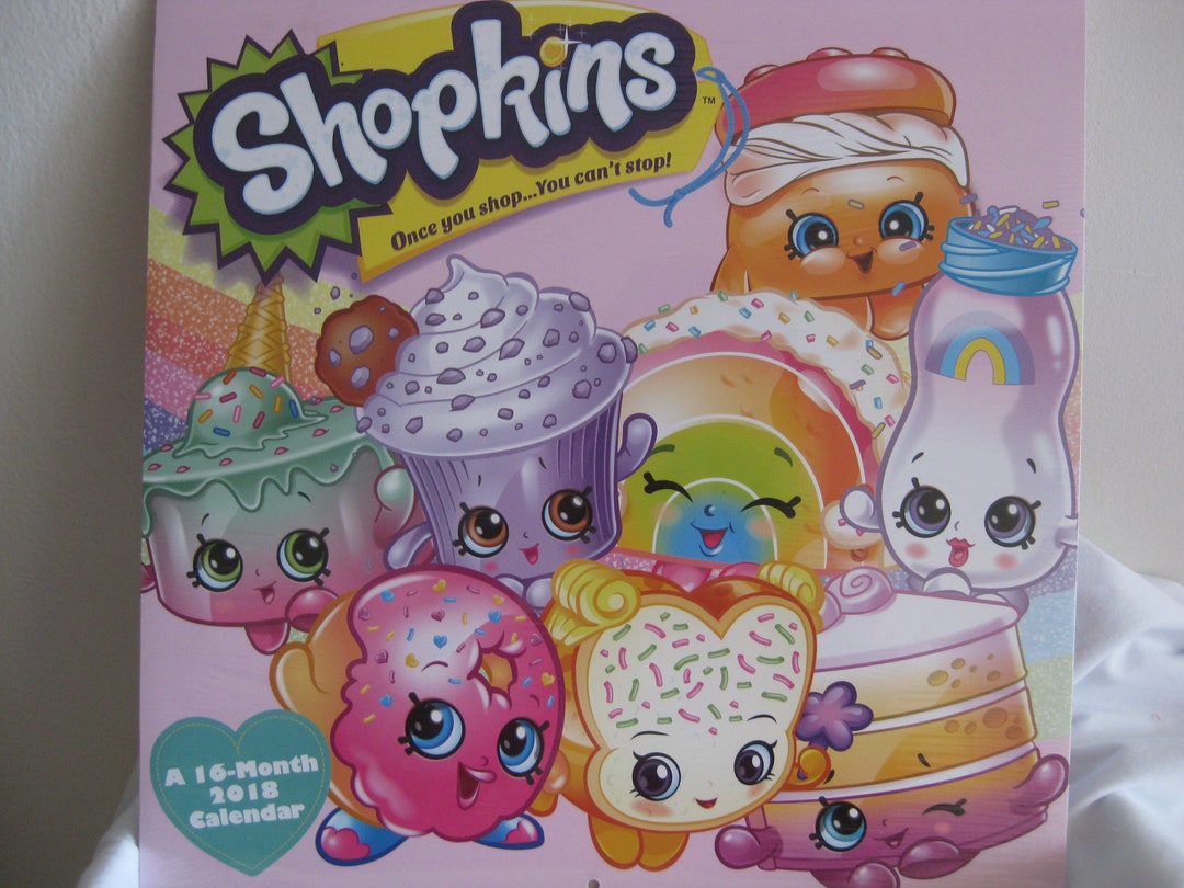 Shopkins Pictures Calendar (unused). Frame to Decorate, Collage ...