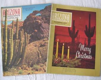 Vintage Arizona Highways Magazine, 1960-61, Southwestern Decor, Collectible Issue