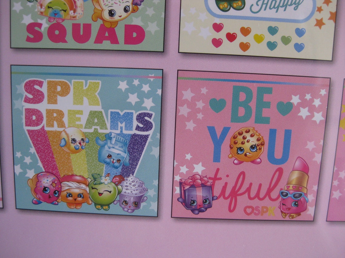 Shopkins Pictures Calendar unused. Frame to Decorate | Etsy
