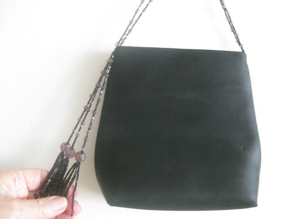 La Regale Elegant Black Evening Bag 7 X 6 X 