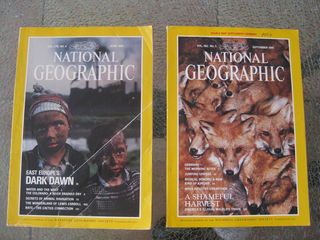 National Geographic 1991, June and September Issues, Add to Collection