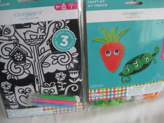 Easter Craft Kits for Kids Ages 4 8. Lot of 4 Diff. Craft 