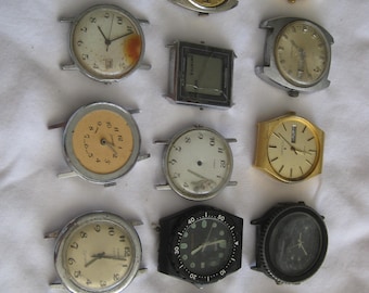 Watch Faces Lot, Mixed Sizes, Upcycling, Jewelry Making Supplies