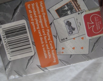 Harley Davidson  vintage playing cards, 1999, in original factory seal. Collectible.