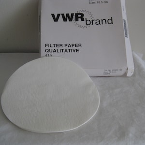 Quality white filter paper, 7&quot; diameter. For paper crafts or any other use. Lot of 15 filters. new out of package