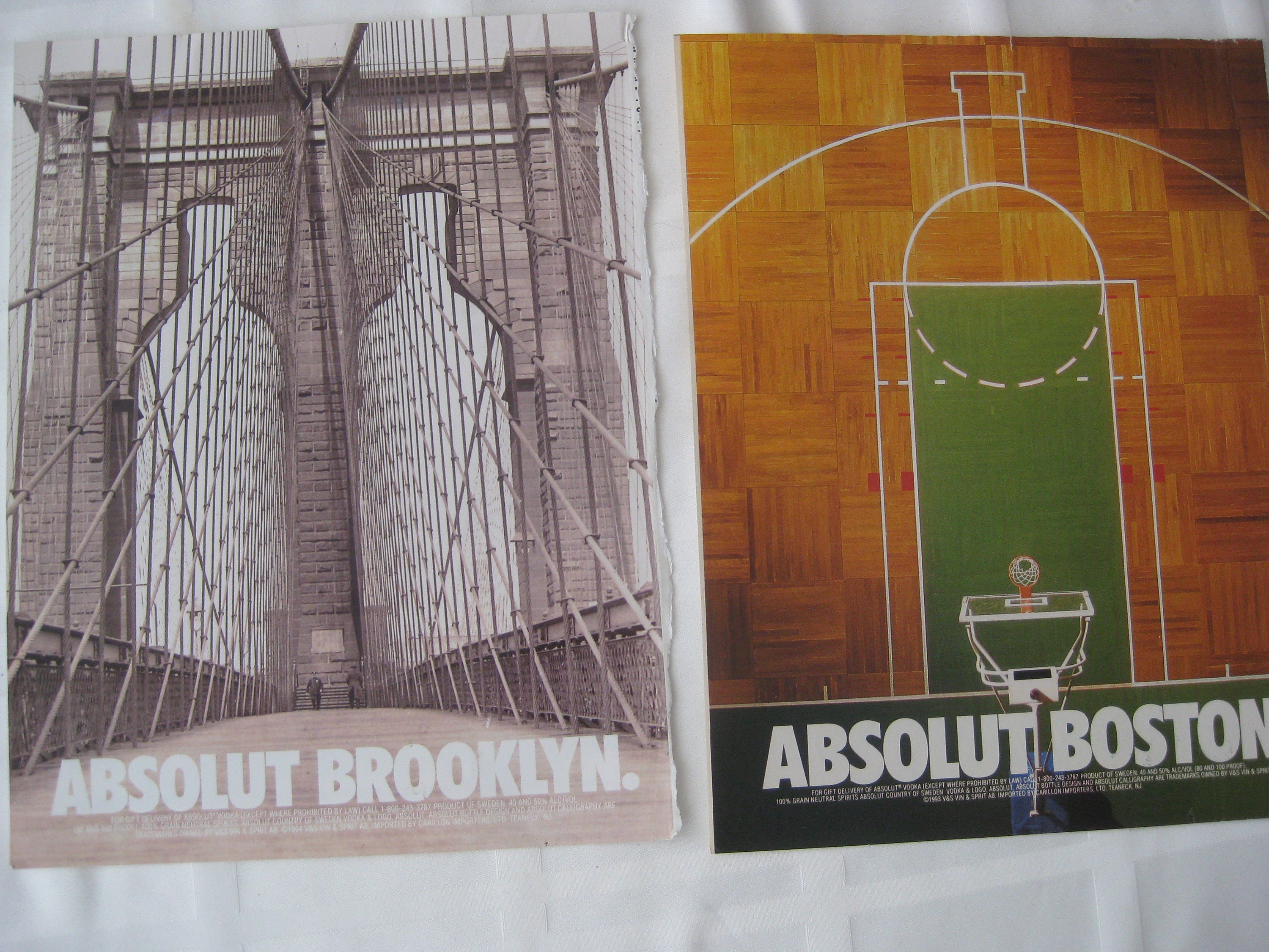 Absolute Vodka Ads Originals From Magazines, Set of 4 Ads, 1993-4, US ...