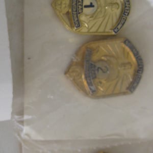 National Safety Counsil safe driver award pins, 1 year or 3 years pins
