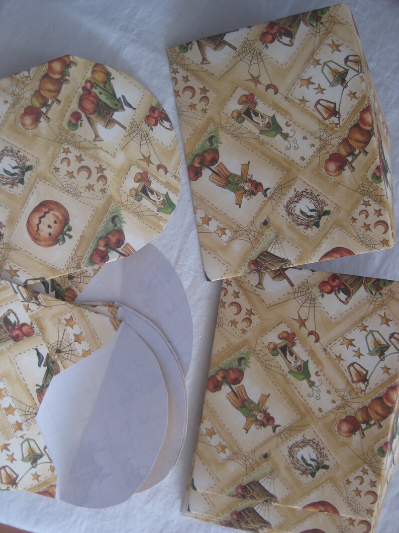 thank u note gift card giving 2 sizes 5 each HalloweenFall gift envelopes invtation hand made