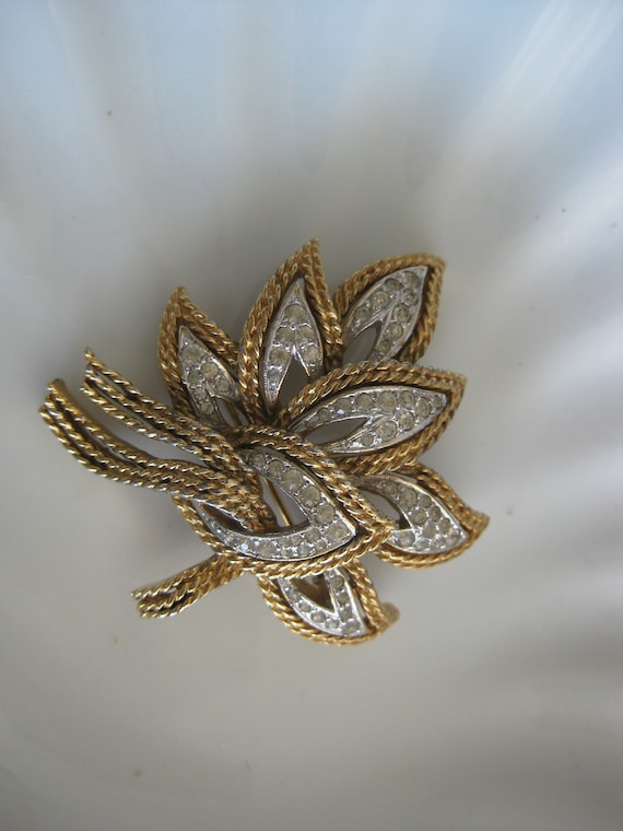 Mothers day gift, Vintage Panetta brooch, layered 