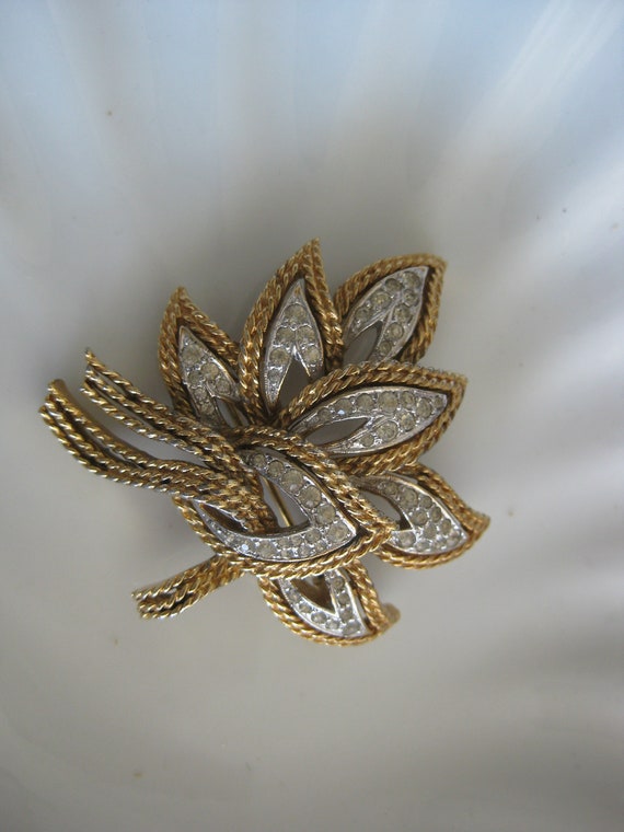 Mothers day gift, Vintage Panetta brooch, layered 