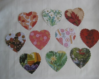 Mothers day, Valentine's day, love, Card stock paper hearts in many colors, gift tags, love notes, use for cards, make garlands, 24 hearts