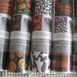 Halloween themes Siser Easypatterns HTV - 11.8" x 24. choose from 4 designs, see availability list.