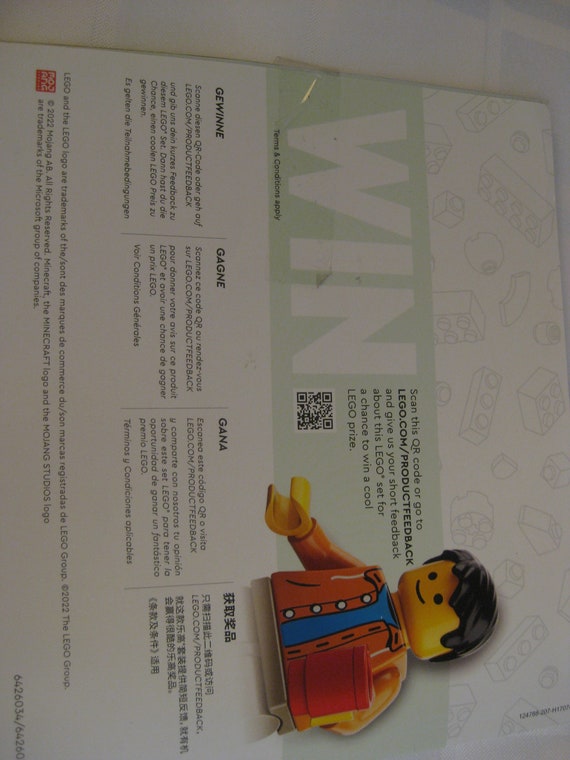 Lego Minecraft 21186 instructions booklet only. 102 pages Like new