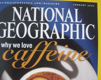 National Geographic magazine, January, March, September 2005. Complete a collection, use for paper crafts. price per 1 issue.
