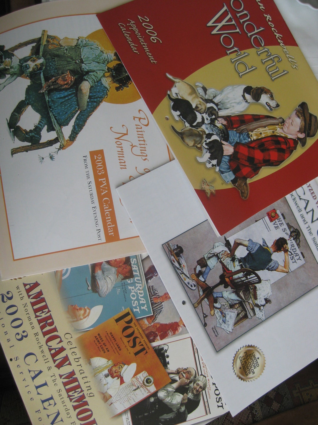 Norman Rockwell Pictures Calendars 4 Unused Calendars 2003 Etsy