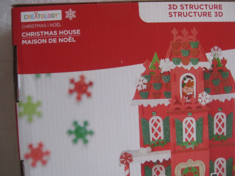 240 pc Christmas craft kit for kids 3D Christmas House for age 6+