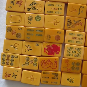 Mahjong tiles, lot of 10, for altering, crafts, jewelry making image 6