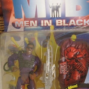 Men in Black collectible action figure, Flame blastin Jay, Vintage, in original box. Free shipping