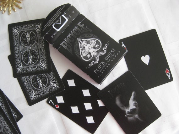 Black Ghost Playing Cards, Full Deck of Black Cards, New in Open Box. Never  Played With. Great Halloween Gift to Keep or to Gift 