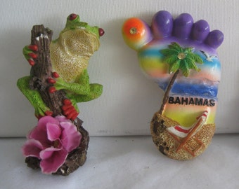 Tourist souvenir magnets, from Puerto Rico and the Bahamas. Collebtible. price per 1 magnet