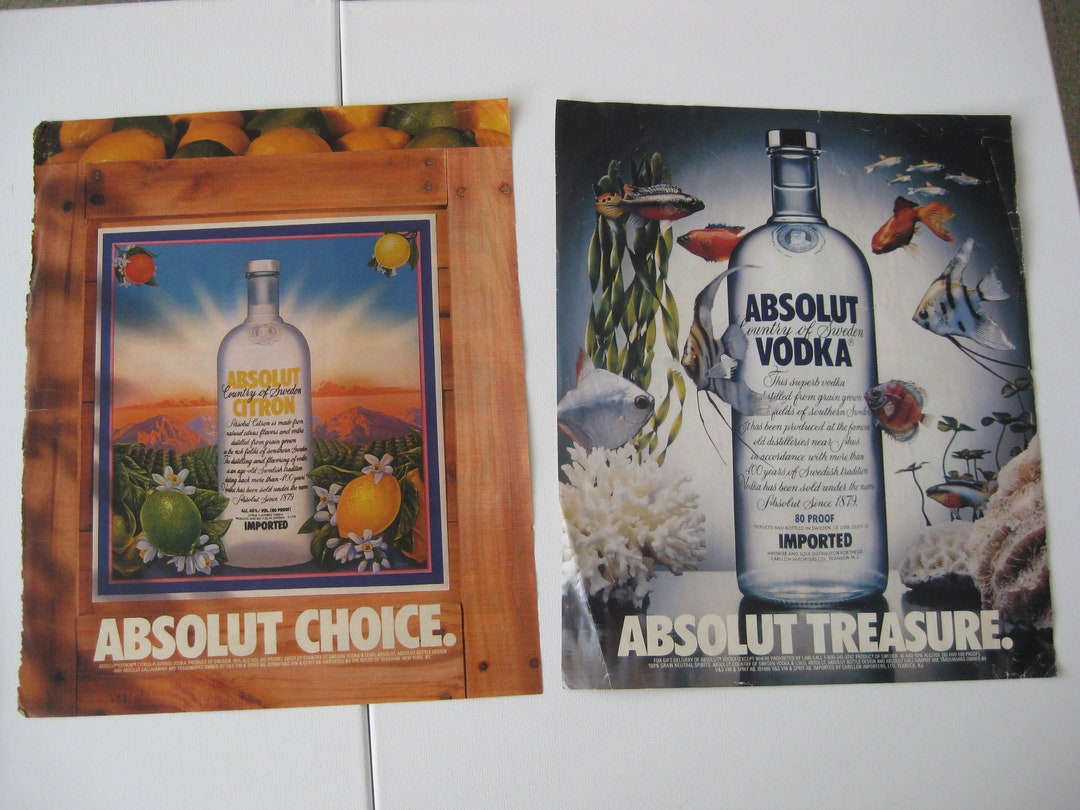 Absolute Vodka Ads, Originals Ads From New York Times Magazine, 1993 ...