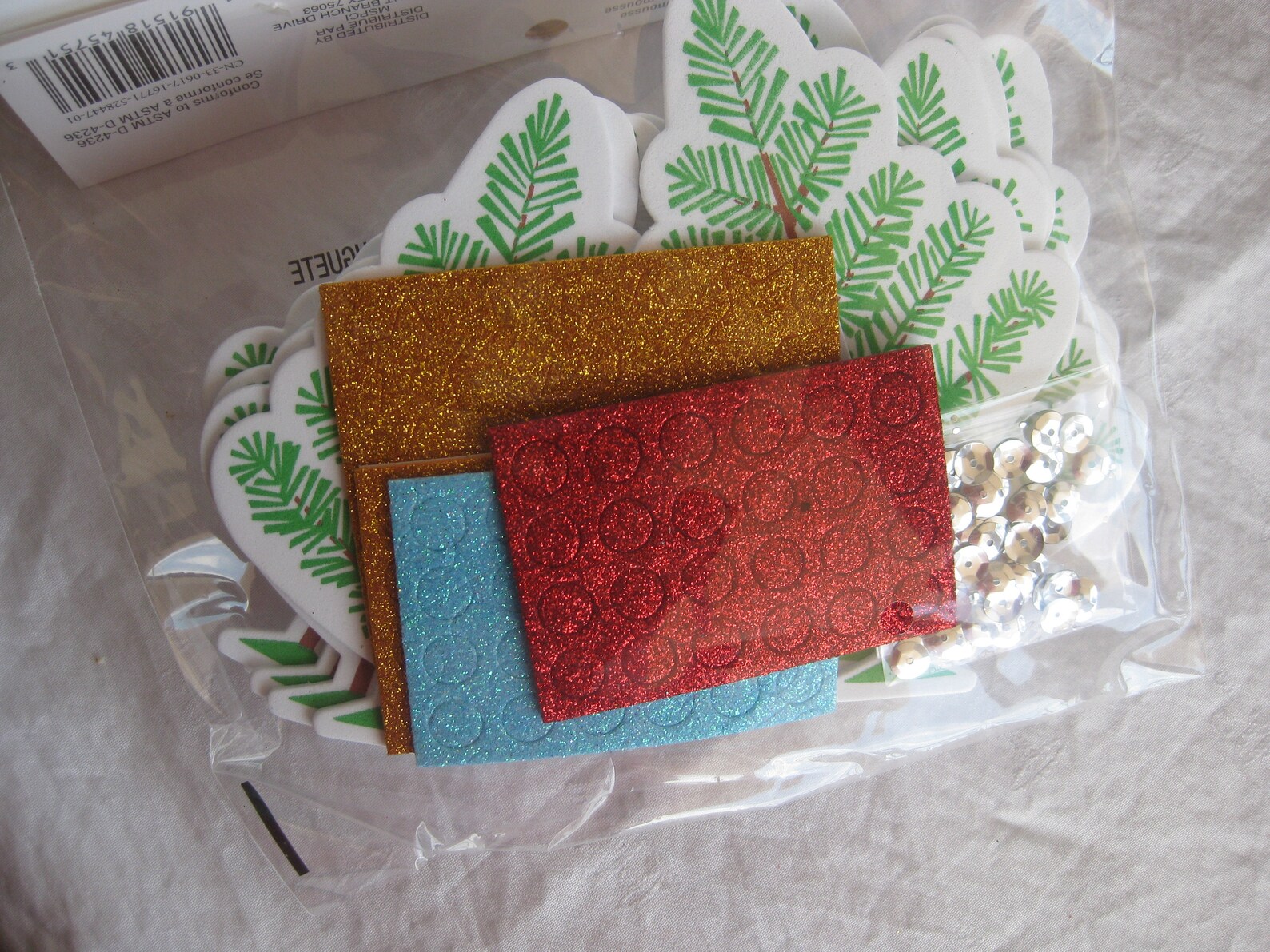 Christmas Foam Craft Kit for Kids 147 Pc. to Make/decorate 12 Etsy