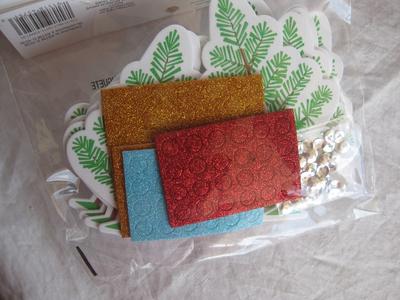 Christmas Foam Craft Kit for Kids 147 Pc. to Make/decorate 12 Etsy