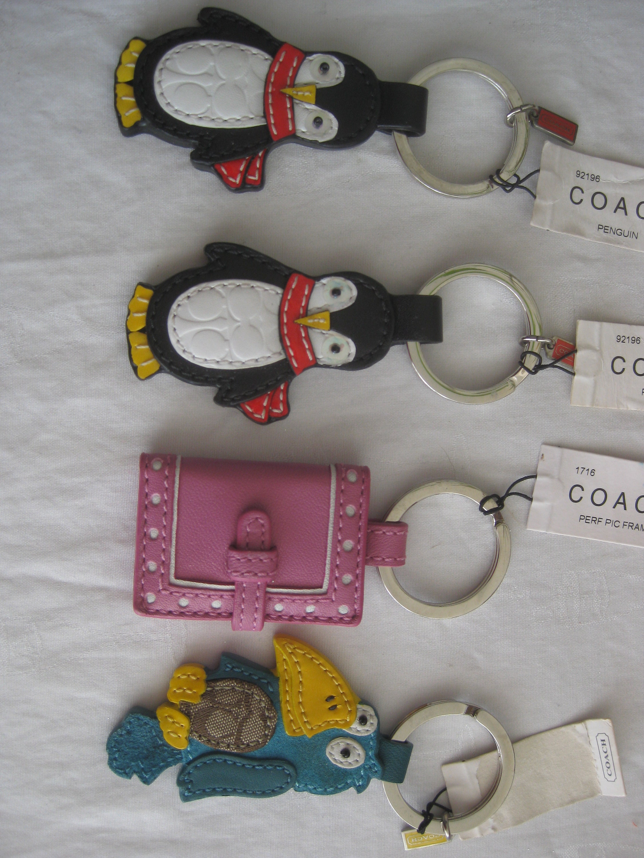 Shop Coach Heart Unisex Canvas Leather Logo Keychains & Bag Charms by  2.sweetie☆